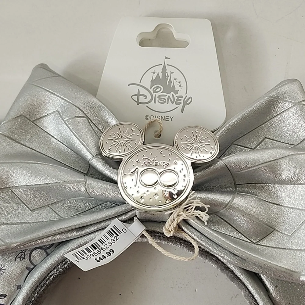 Disney Park 100 years Mickey Ears Silver headband - Picture 6 of 8